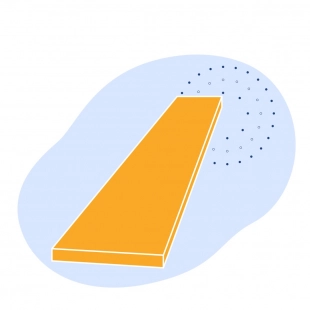 Медная шина (полоса) электротехническая 55x5 мм ШММ ГОСТ 434-78
