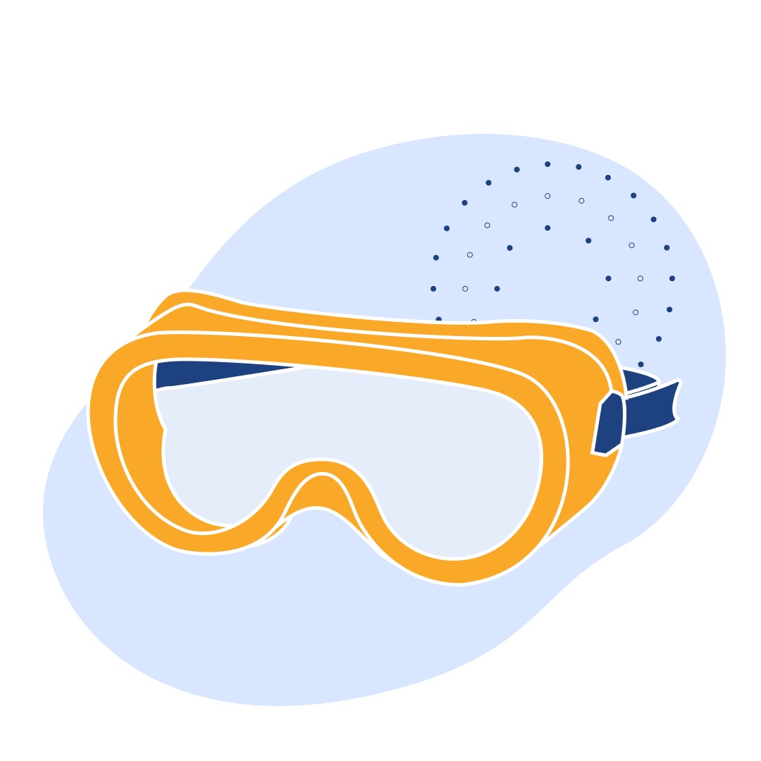 Очки закрытые СТАНДАРТ (Р2) с непрямой вентиляцией