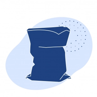 Активированный уголь кокосовый фракция 8х30 (геоткань)