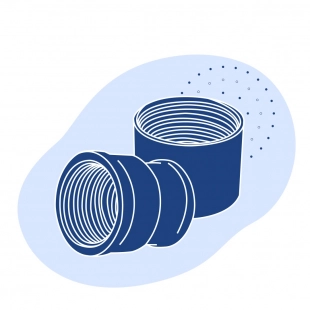 Муфта комбинированная НР Ду 25x20 мм